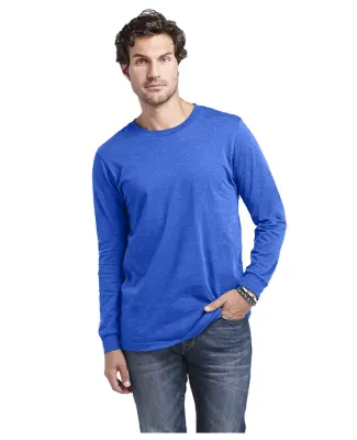 Delta Apparel 12640   Adult L/S Tee in Royal heather