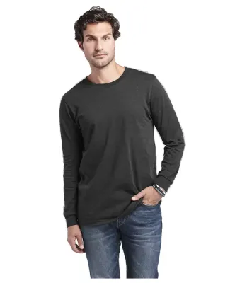 Delta Apparel 12640   Adult L/S Tee in Charcoal