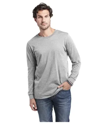 Delta Apparel 12640   Adult L/S Tee in Athletic heather