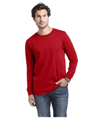 Delta Apparel 12640   Adult L/S Tee in New red