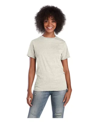 Delta Apparel 14600L   Adult S/S Tee in Putty snow heather