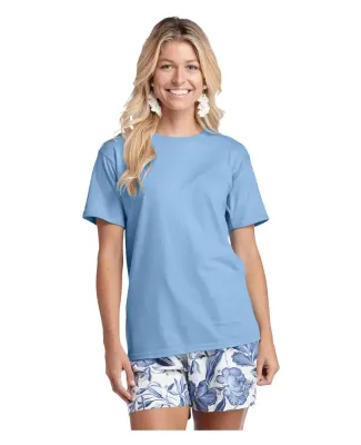 Delta Apparel 19100   Adult S/S Tee in Sky blue