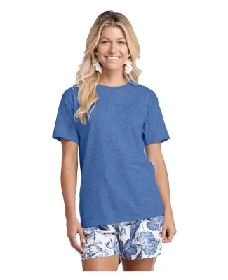 Delta Apparel 19100   Adult S/S Tee in Royal heather