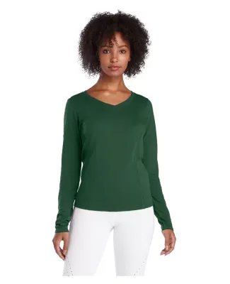 Delta Apparel 56535L   Prncss V-Neck L/S in Forest