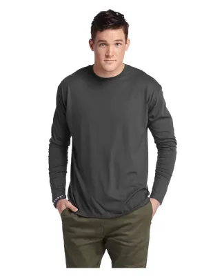 Delta Apparel 616535   Adult L/S Tee in Charcoal