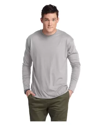 Delta Apparel 616535   Adult L/S Tee in Silver