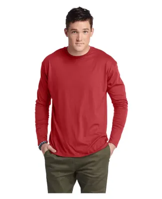 Delta Apparel 616535   Adult L/S Tee in Cardinal