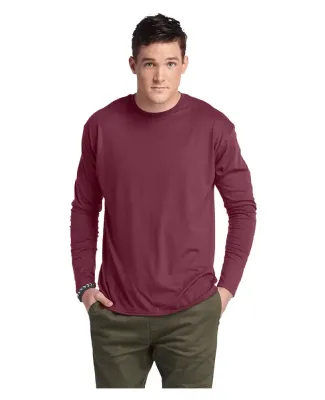 Delta Apparel 616535   Adult L/S Tee in Maroon