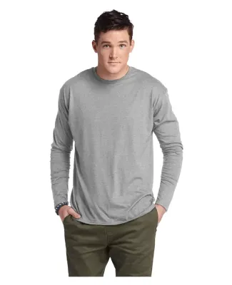 Delta Apparel 616535   Adult L/S Tee in Athletic heather