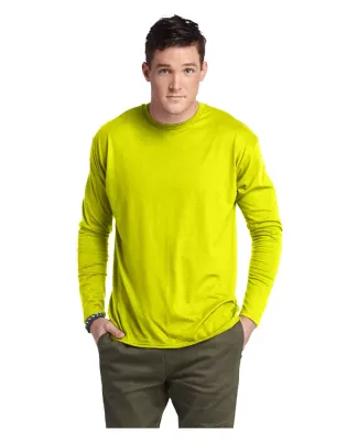 Delta Apparel 616535   Adult L/S Tee in Safety green