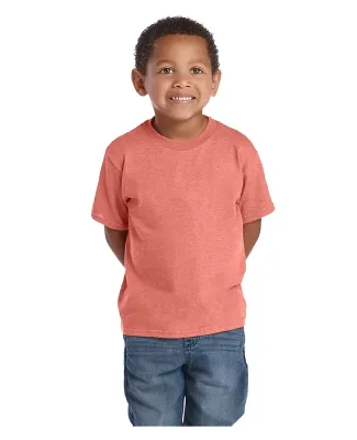 Delta Apparel 65300   Juvenile S/S Tee in Coral heather