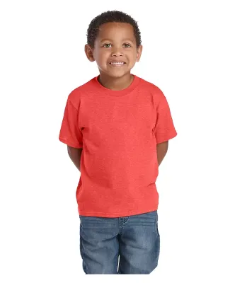 Delta Apparel 65300   Juvenile S/S Tee in Red heather