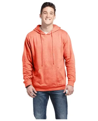 Delta Apparel 90200   7 Ounce 75/25 Hoodie in Coral heather