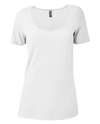 Delta Apparel P504C   Ladies Scoop CVC in White n5r