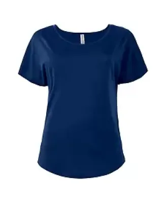 Delta Apparel P505C   Ladies CVC Dolman in Harbor blue bqj