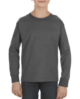 ALSTYLE 3384 Youth Retail Long Sleeve T CHARCOAL HEATHER