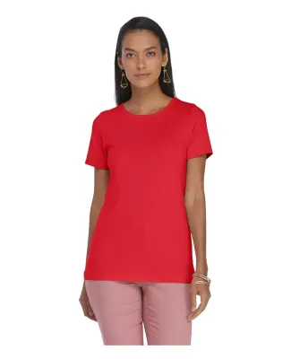 Delta Apparel P513C   Lds Band Crew CVC in Red