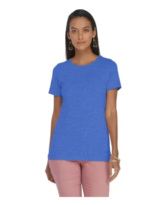 Delta Apparel P513C   Lds Band Crew CVC in Royal heather