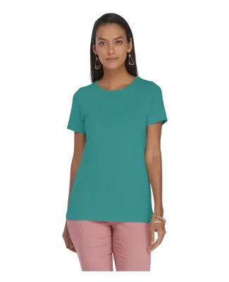 Delta Apparel P513C   Lds Band Crew CVC in Jade