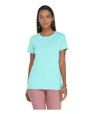 Delta Apparel P513C   Lds Band Crew CVC in Celadon