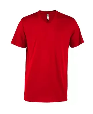 Delta Apparel P602C   Adlt V-Neck CVC in Red f3r