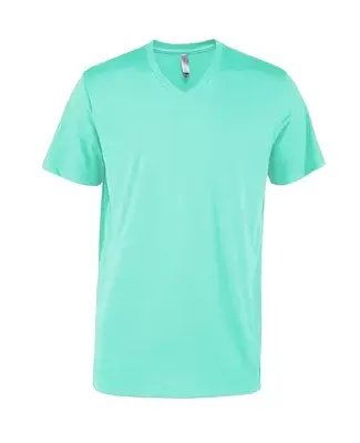 Delta Apparel P602C   Adlt V-Neck CVC in Celadon vax