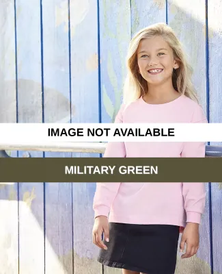 3387 Alstyle Juvy Long Sleeve Tee Military Green
