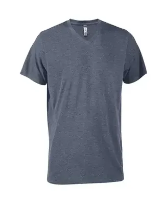 Delta Apparel P602T   Adlt V-Neck TRI in Navy heather h57