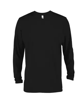 Delta Apparel P603C   Adlt LS Crew CVC in Jet black e1f