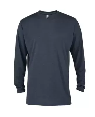 Delta Apparel P603T   Adlt LS Crew TRI in Navy heather h57