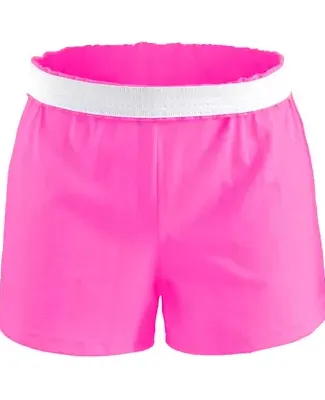 Delta Apparel SM037CP   Jr Curves Short in Neon pink