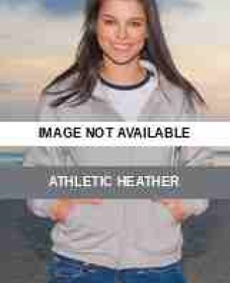 5574 ALSTYLE Jr Hooded Full-Zip Fleece Athletic Heather