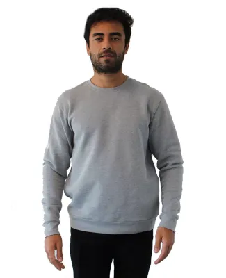 Next Level Apparel 9002NL Unisex Pullover PCH Crew in Heather gray