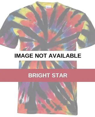 Dyenomite 200TD Rainbow Cut-Spiral Tie-Dyed T-Shir Bright Star