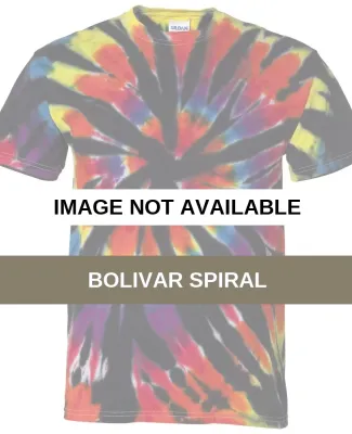 Dyenomite 200TD Rainbow Cut-Spiral Tie-Dyed T-Shir Bolivar Spiral