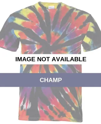 Dyenomite 200TD Rainbow Cut-Spiral Tie-Dyed T-Shir Champ