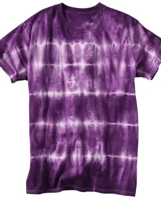 Dyenomite 640SB Shibori Tie Dye T-Shirt Purple