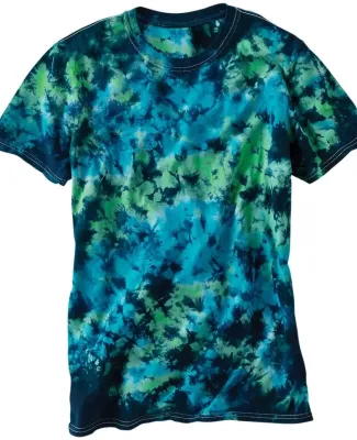 Dyenomite 640LM LaMer Over-Dyed Crinkle Tie Dye T- Caribbean