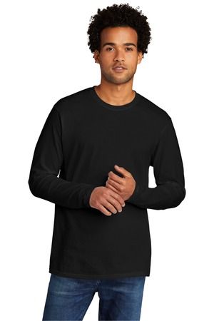Port & Company PC330LS    Tri-Blend Long Sleeve Te in Black