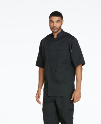 Unisex Short Sleeve Chef Coat Black