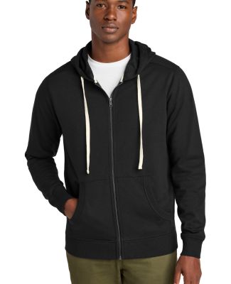 District Clothing DT8102 District   Re-Fleece  Ful in Black