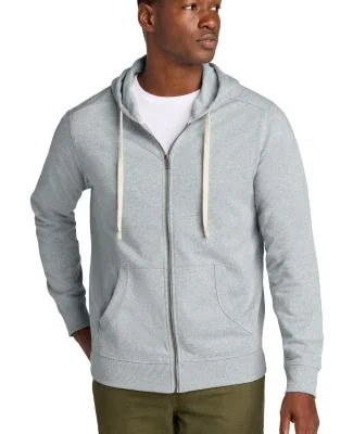 District Clothing DT8102 District   Re-Fleece  Ful in Lt hthr grey