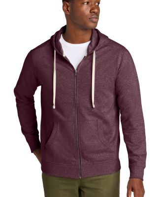 District Clothing DT8102 District   Re-Fleece  Ful in Maroon hthr