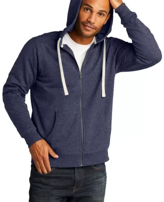 District Clothing DT8102 District   Re-Fleece  Ful in Hthrd navy