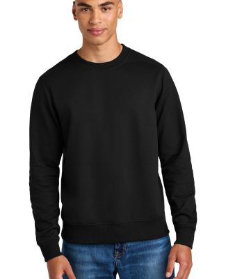 District Clothing DT8104 District   Re-Fleece  Cre in Black