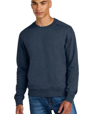 District Clothing DT8104 District   Re-Fleece  Cre in Htdnavy