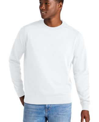 District Clothing DT8104 District   Re-Fleece  Cre in White