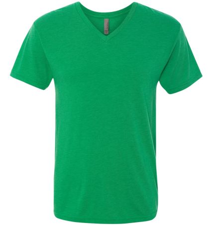 Next Level 6040 Men's Tri-Blend V Neck T Shirts in Envy