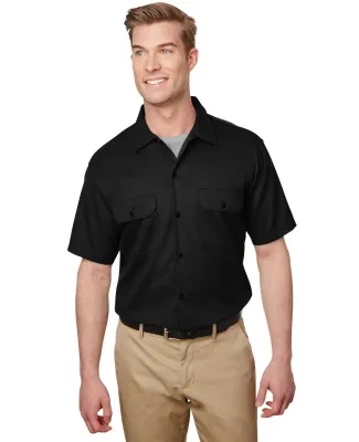 Dickies Workwear WS673 Men's Short Sleeve Slim Fit BLACK