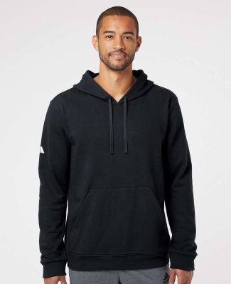 Adidas Golf Clothing A432 Fleece Hooded Sweatshirt in Black